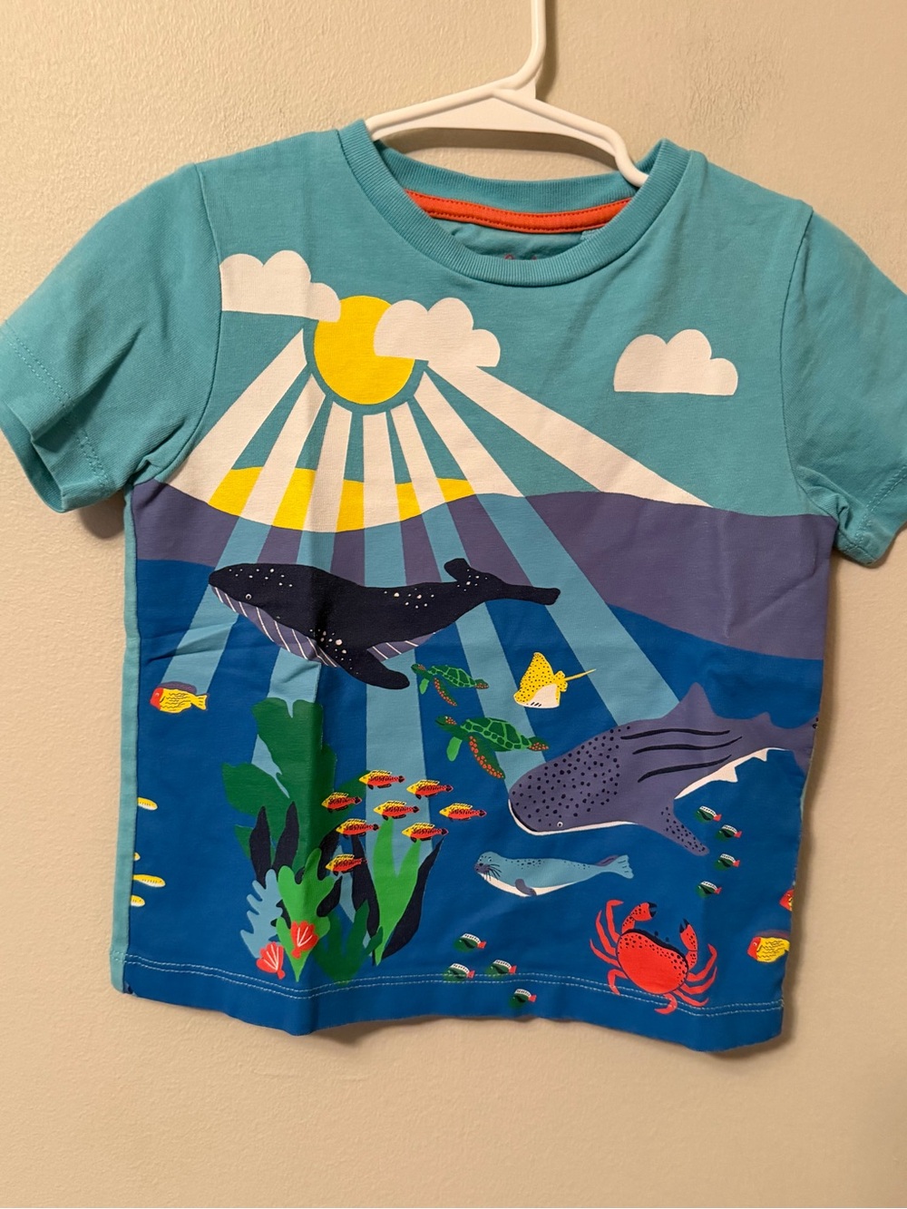 Mini Boden Ocean Life Kids Tee